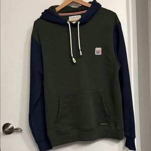 Laguna Mens size M Fleece Color Block Hoodie Sweatshirt